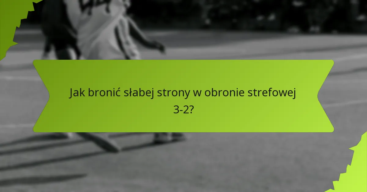 Jakie są najlepsze strategie rotacji w obronie strefowej 3-2?