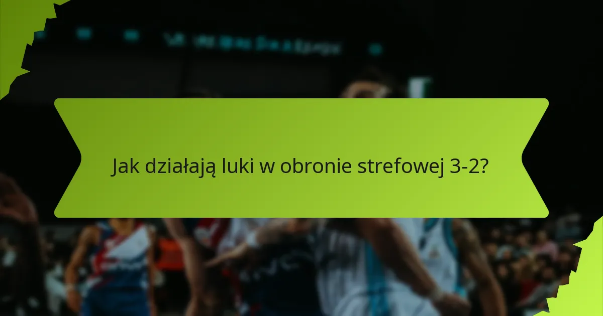 Jak czytać ofensywę przeciwnika podczas obrony strefowej 3-2?