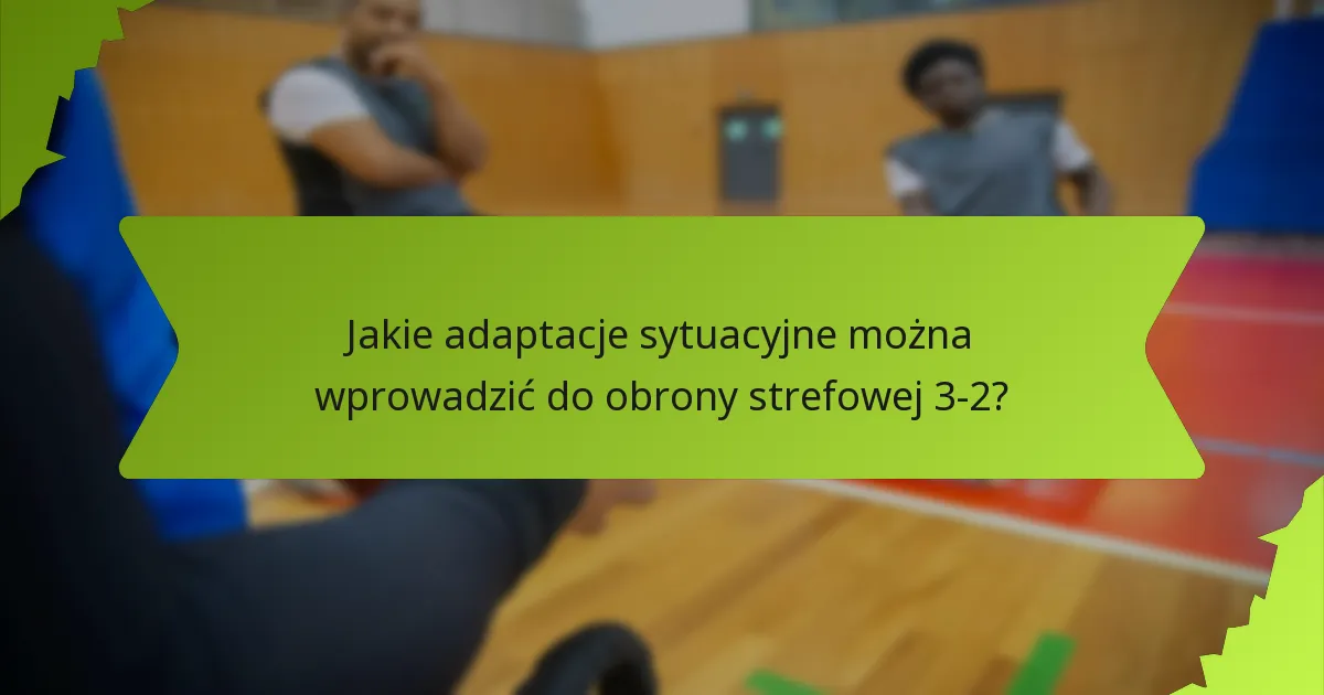 Jak dostosowania specyficzne dla zawodników mogą zoptymalizować obronę strefową 3-2?